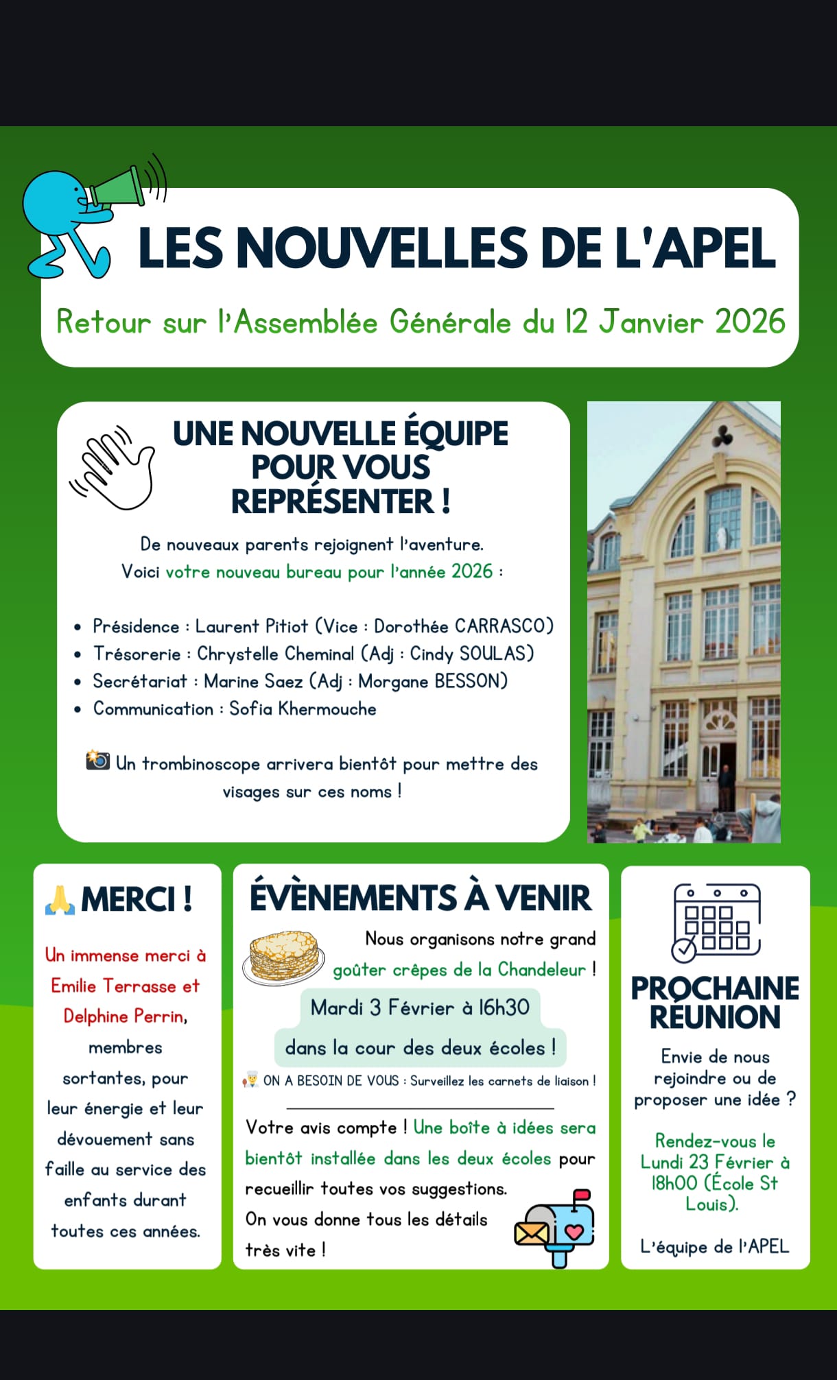 Première gazette de l’APEL !